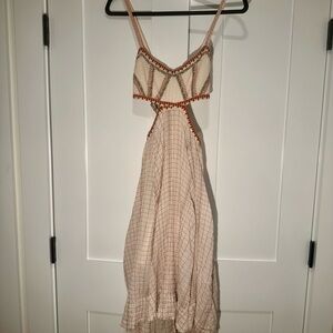 Free people boho dress with cutouts